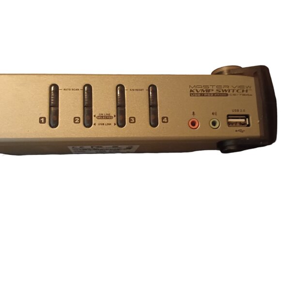 Aten CS1744 4-PORT Dual View - VGA USB KVM Switch - Unit Only - No cables - Picture 2 of 2